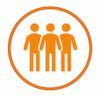 Three people