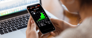 Stock data on a cell phone