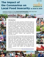 The Local Impact of the Coronavirus on Food Insecurity in 2020 and 2021 Cover of The Local Impact of Coronavirus on Food Insecurity - revised March 2021 Report